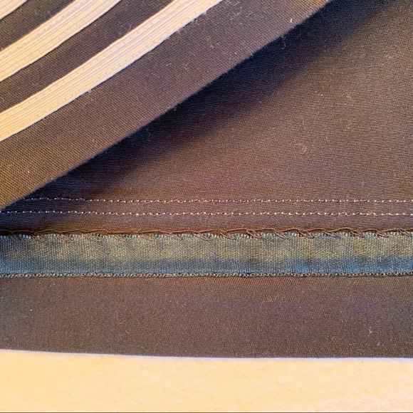 Nautical Summer Talbots navy and white embroidered sailboats skirt - Picture 6 of 8